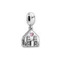 925 Silver "Home is Where Mom Is" Openable Heart Charm