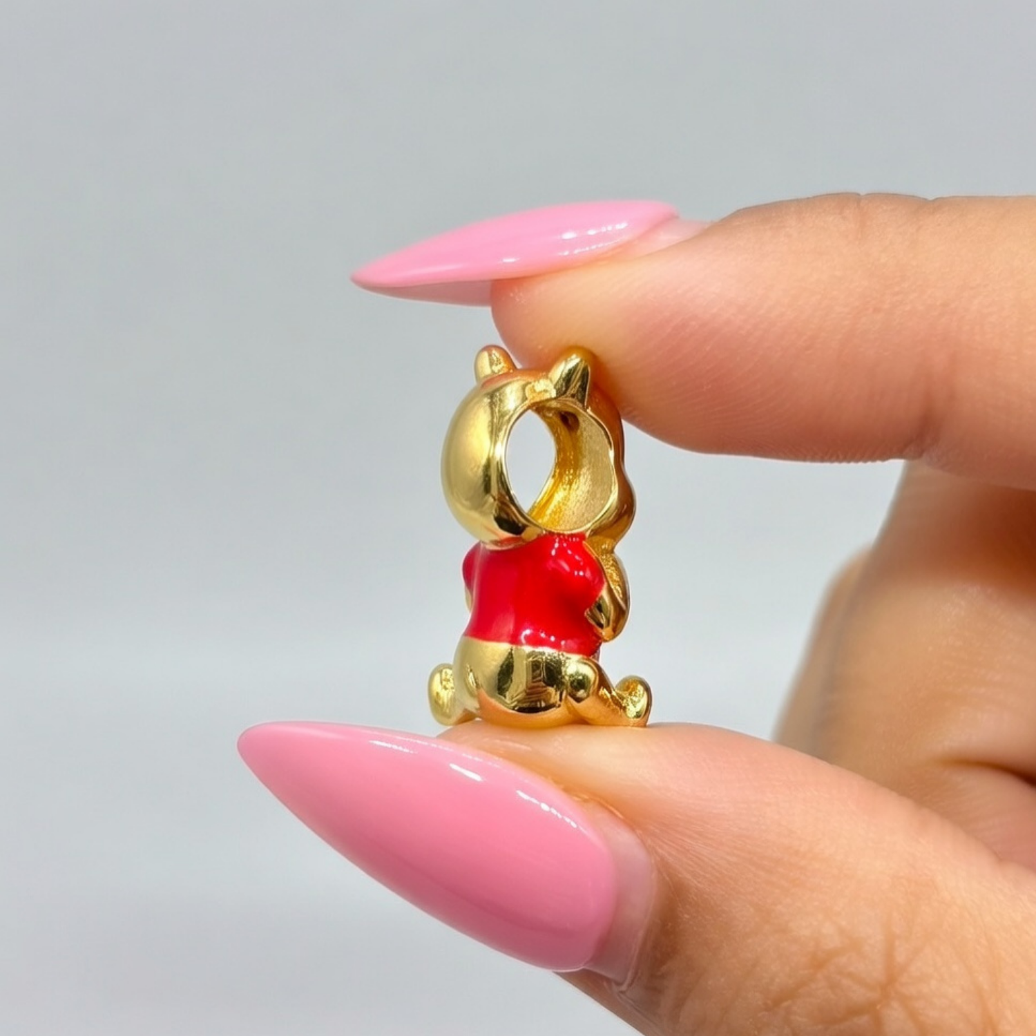925 Silver Heartful "Bear" Charm