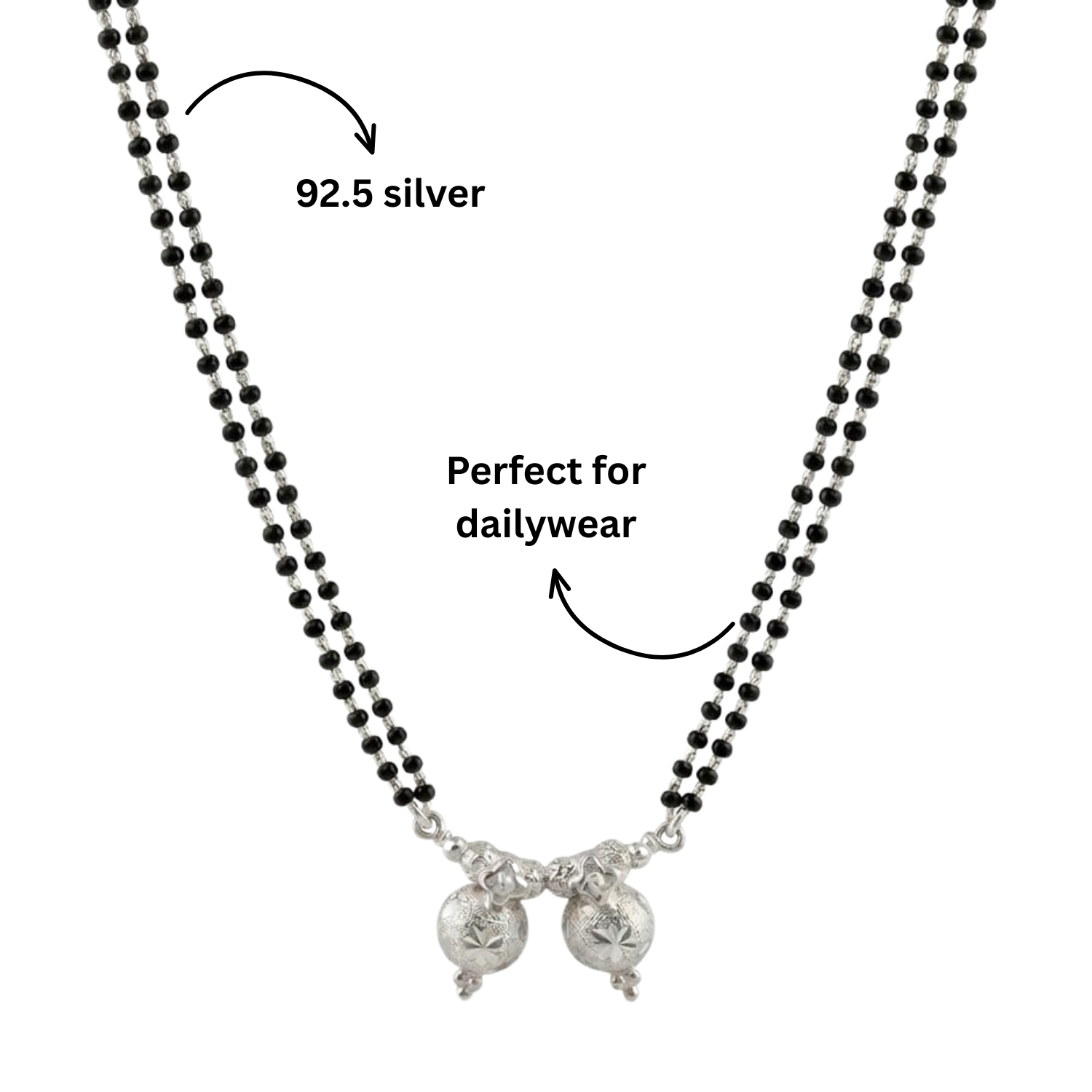 925 Silver Vati Mangalsutra