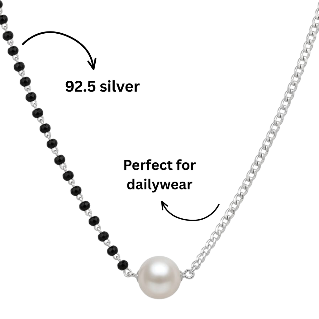 925 Silver Chain-Ganthan Pearl Mangalsutra