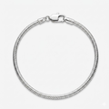 925 Sterling Silver Essential Snake Chain Charm Bracelet