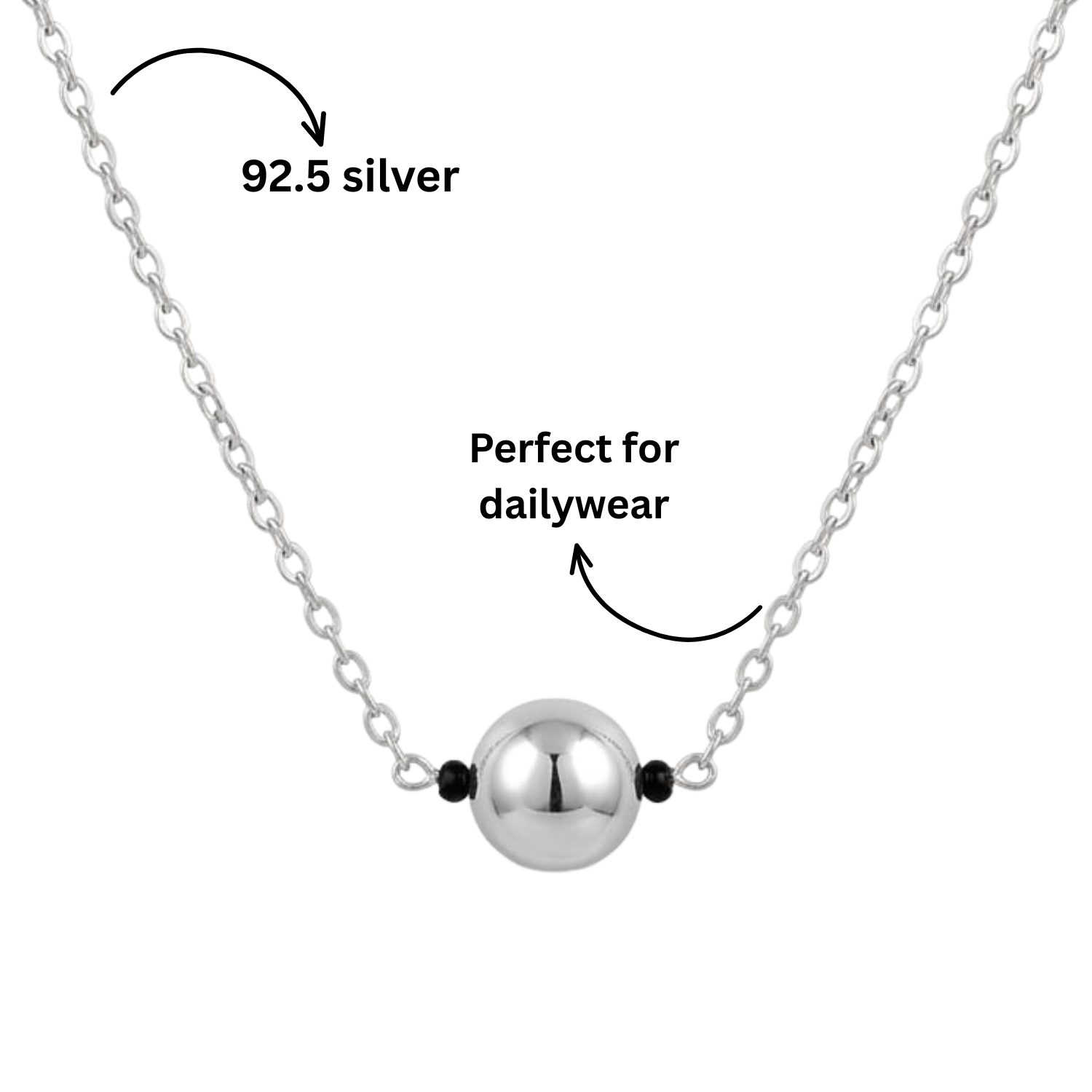 925 Silver Mini Bead Mangalsutra