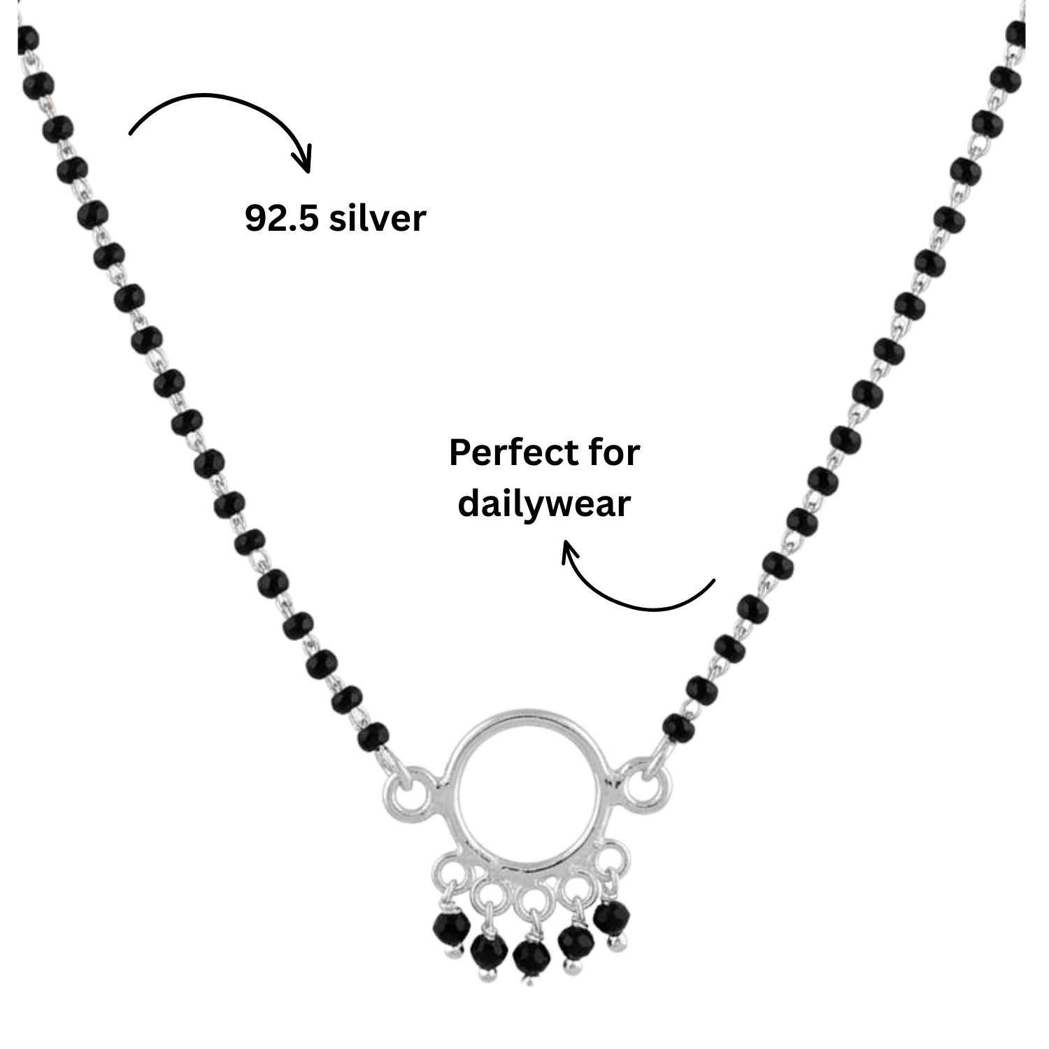 925 Silver Ghungroo Mangalsutra
