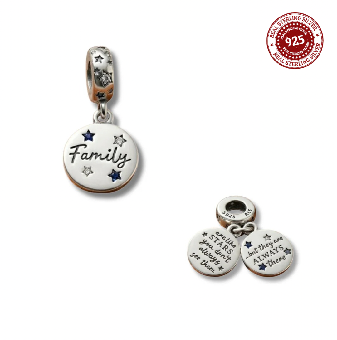 Family Constellation Double Dangle Charm