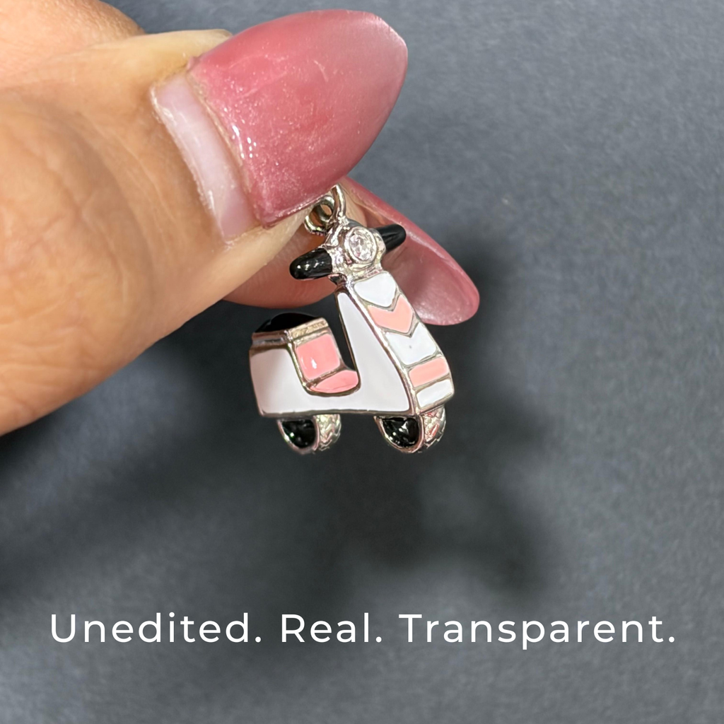 925 Silver City Ride Scooter Charm