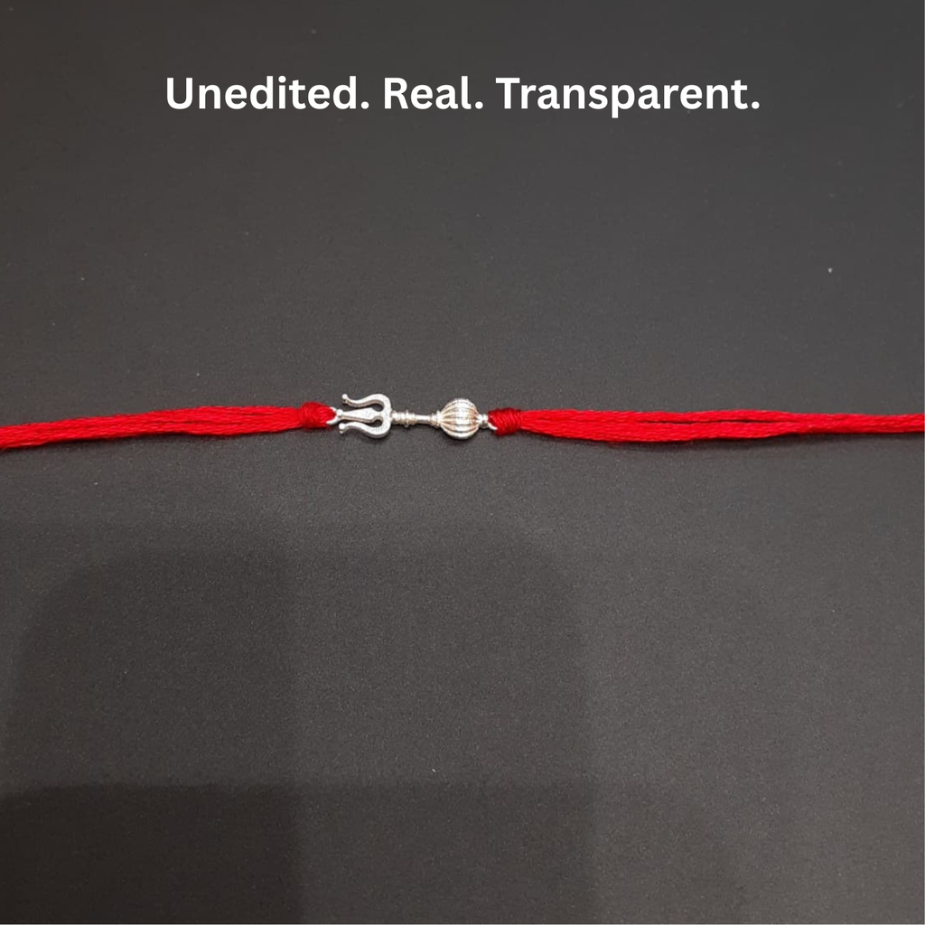 925 Silver Trishul Gada Rakhi