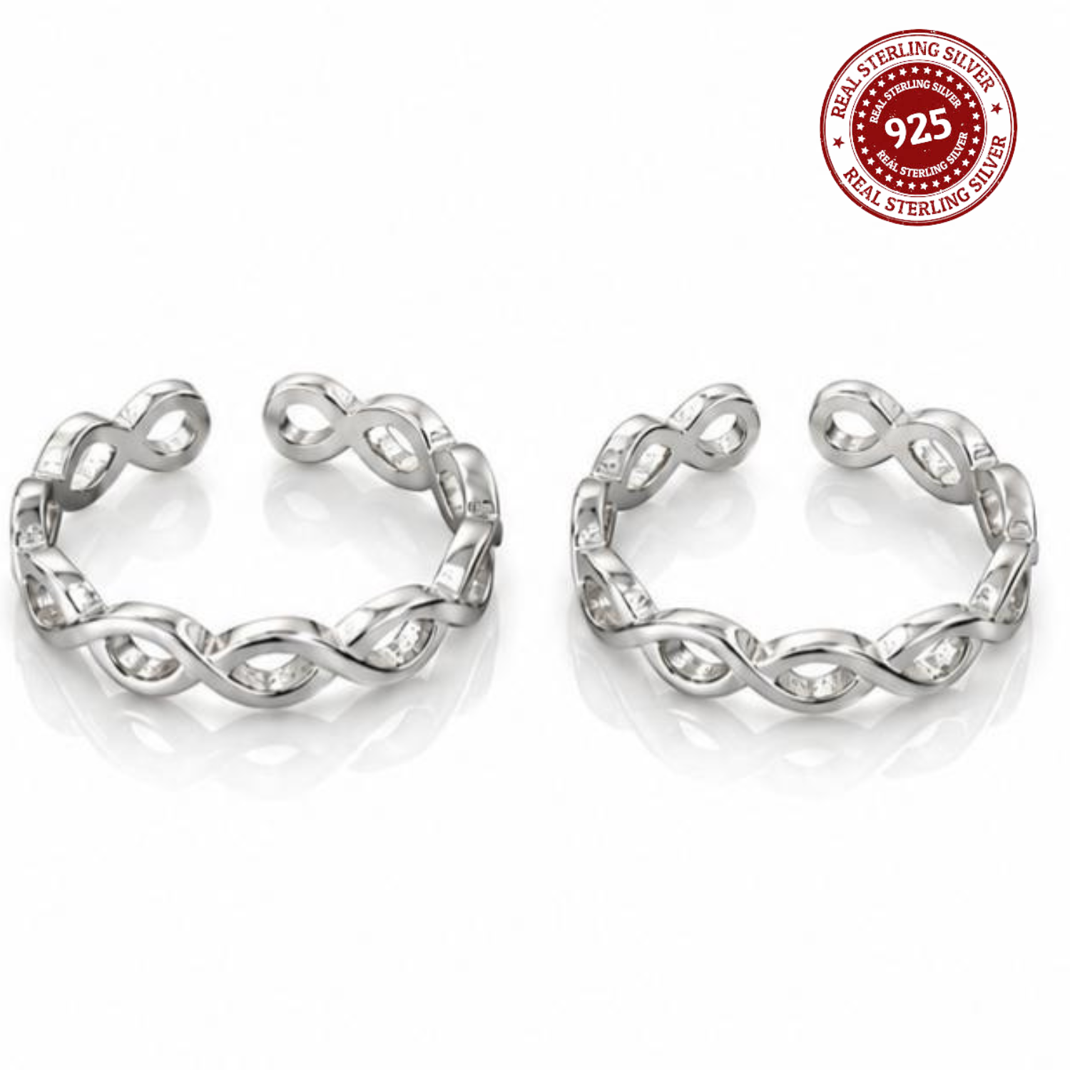 Endless Infinity 925 Silver Toe Ring