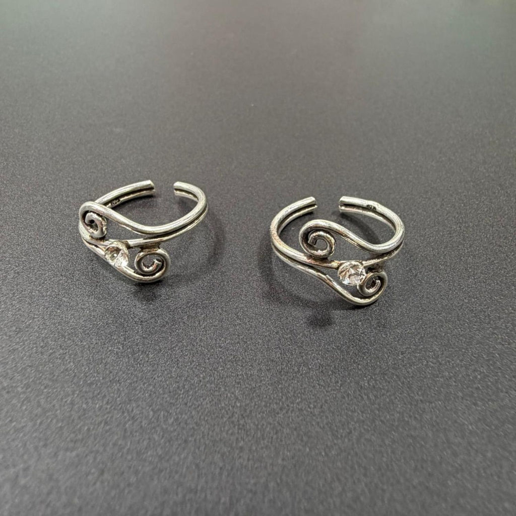 Mayur Solitaire Sterling Silver Jodvi