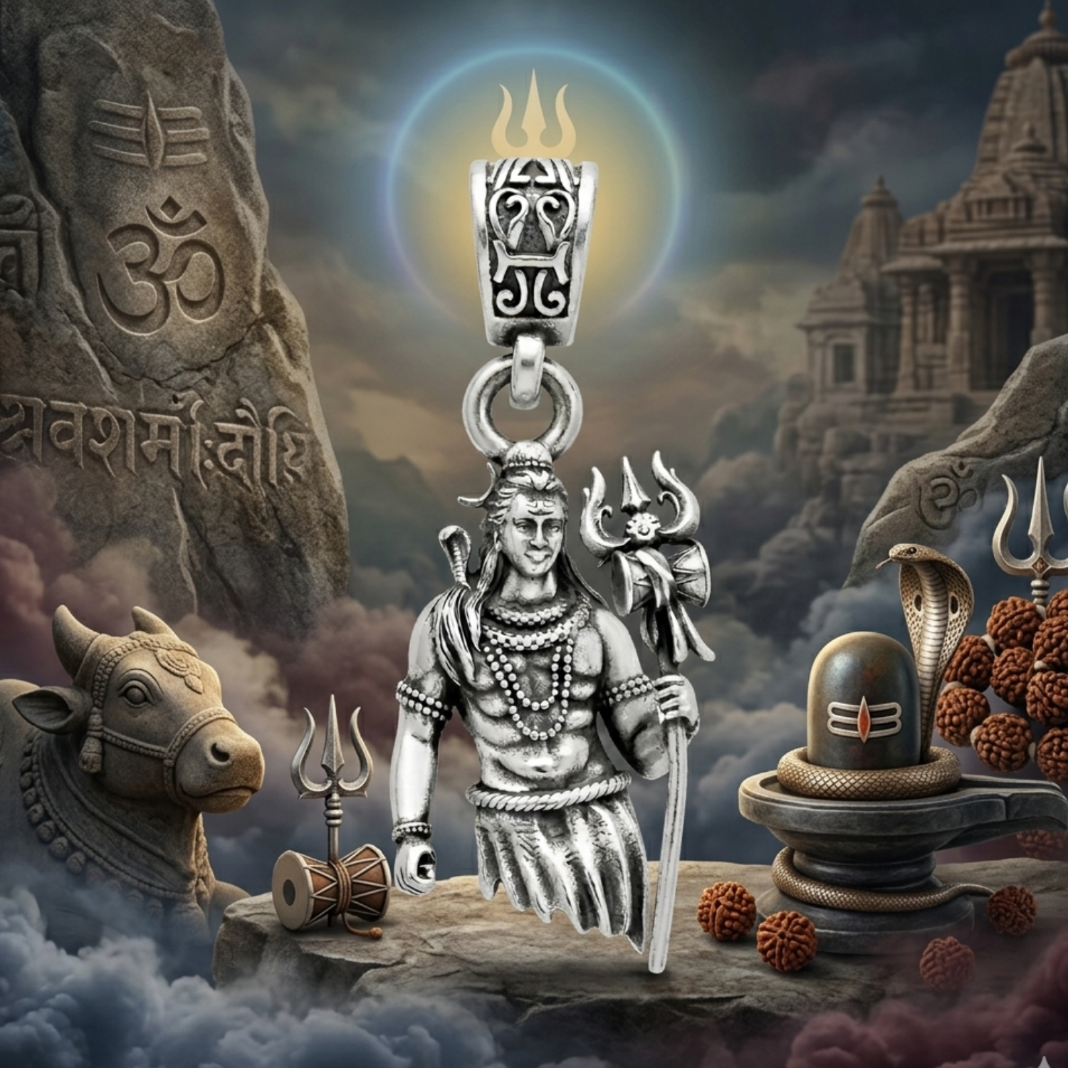925 Silver Lord Shiva: The Divine Guardian Pendant