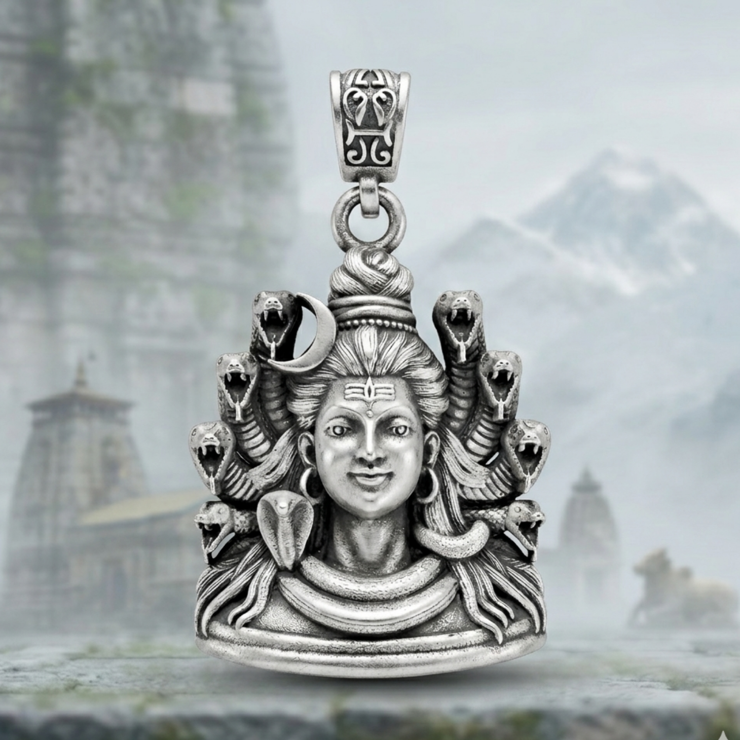 925 Silver Lord Shiva: The Divine Protector Pendant