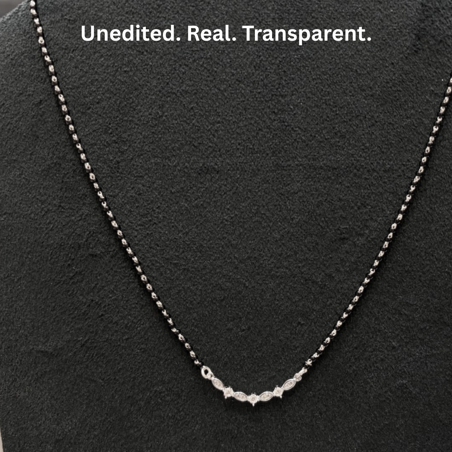 925 Silver Marquise Mangalsutra