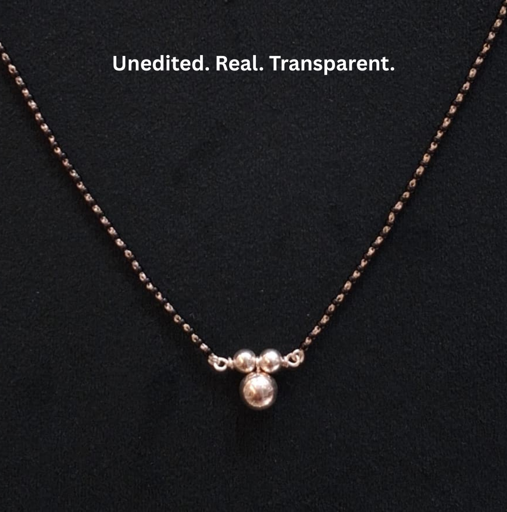 925 Silver Triple Bead Mangalsutra