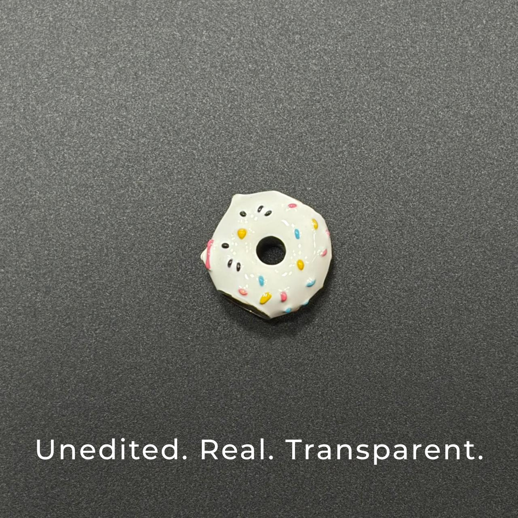 925 Silver Sweet Treat Kitty Donut Charm