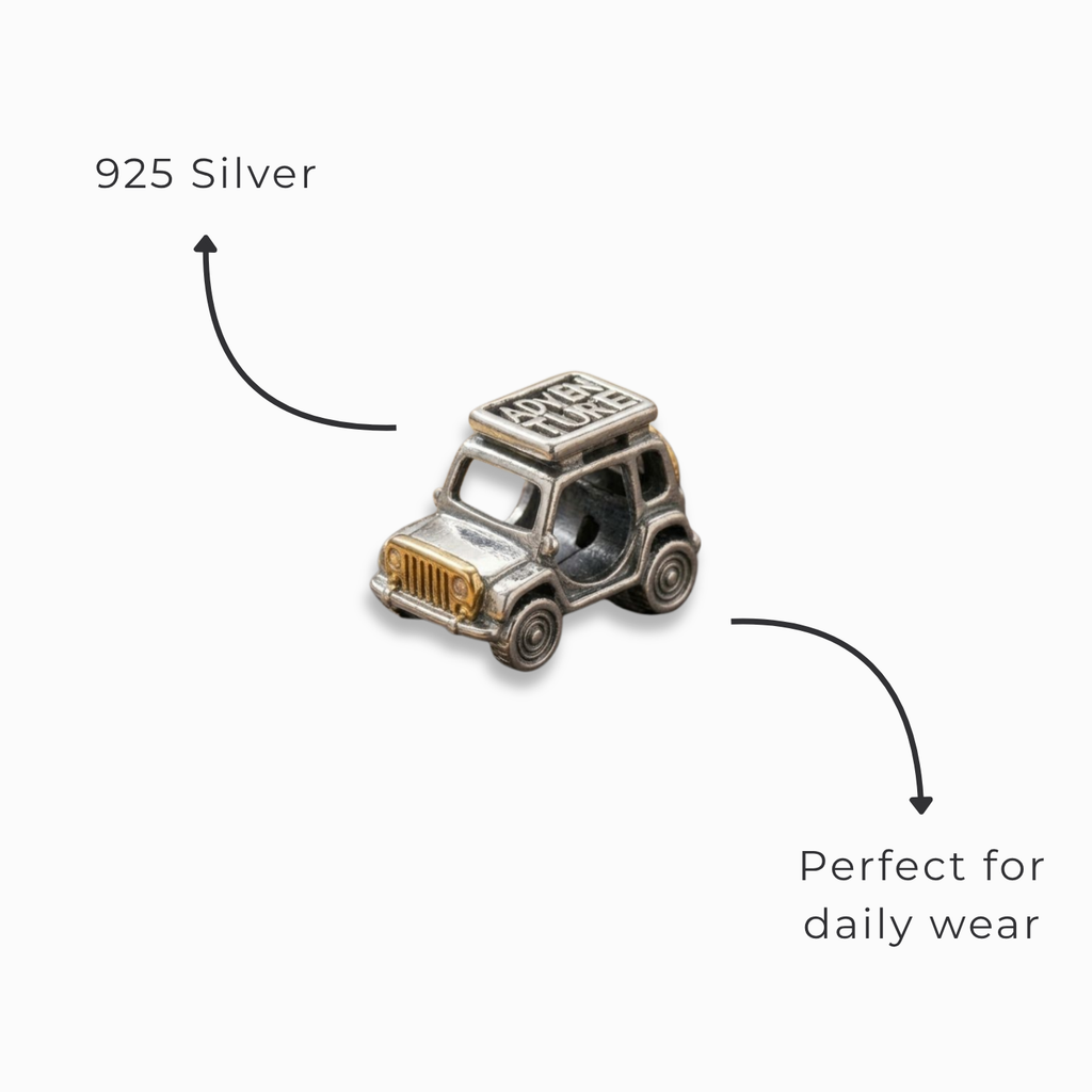 925 Silver Off-Road "Adventure" Jeep Charm