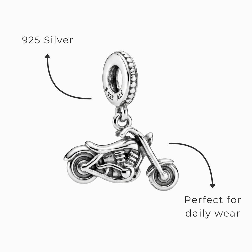 925 Silver Open Road Cruiser Charm