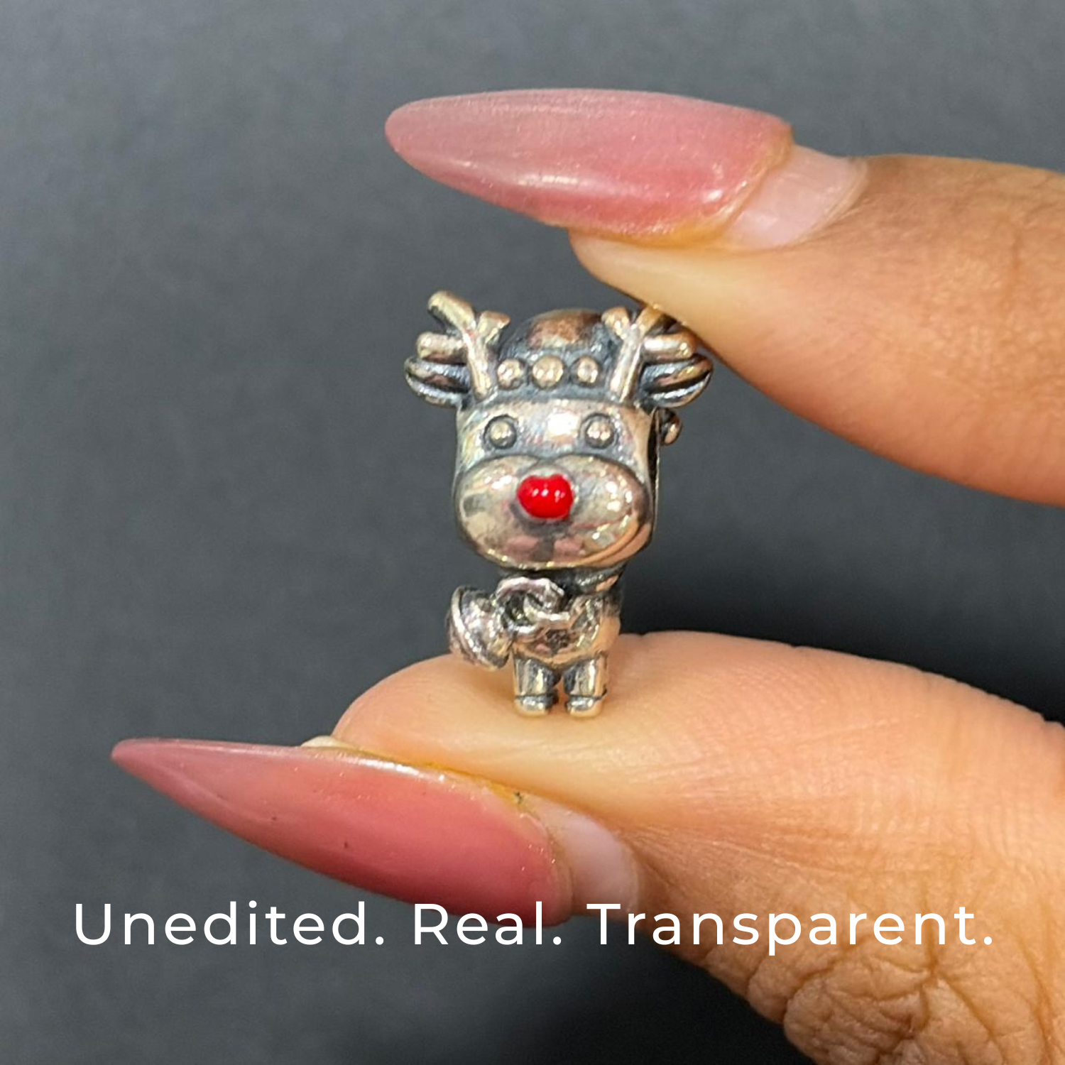 925 Silver Little Joy Rudolph Charm