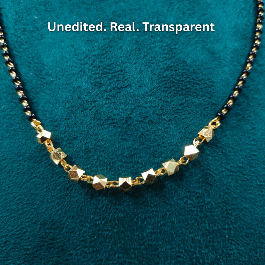 Handmade Ashtapailu Mangalsutra | 24 Carat Gold Plated