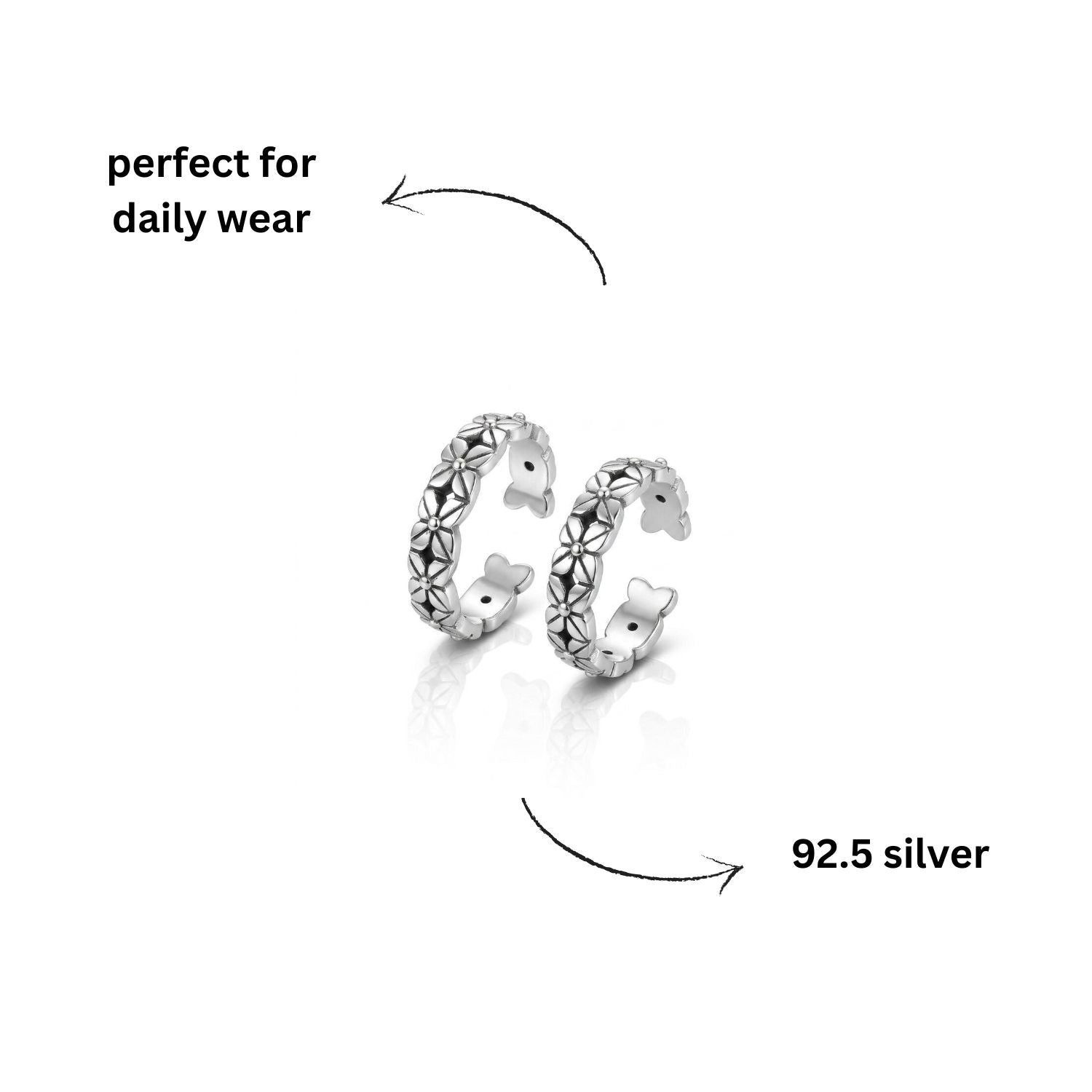 Phulwari Sterling Silver Jodvi