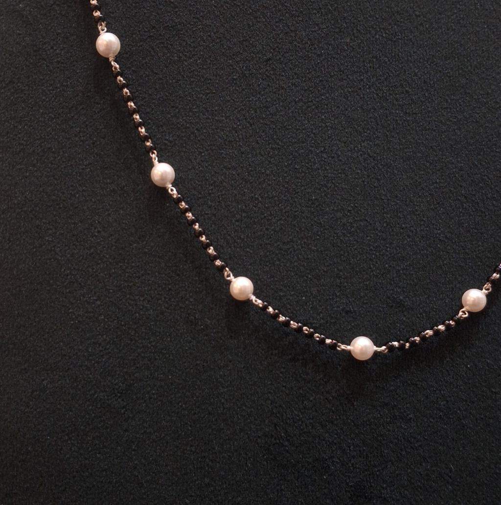 925 Silver Pearl Chain Mangalsutra
