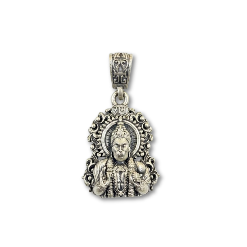 925 Silver The Shri Ram-Stuti Hanuman Amulet: A Symbol of Infinite Devotion