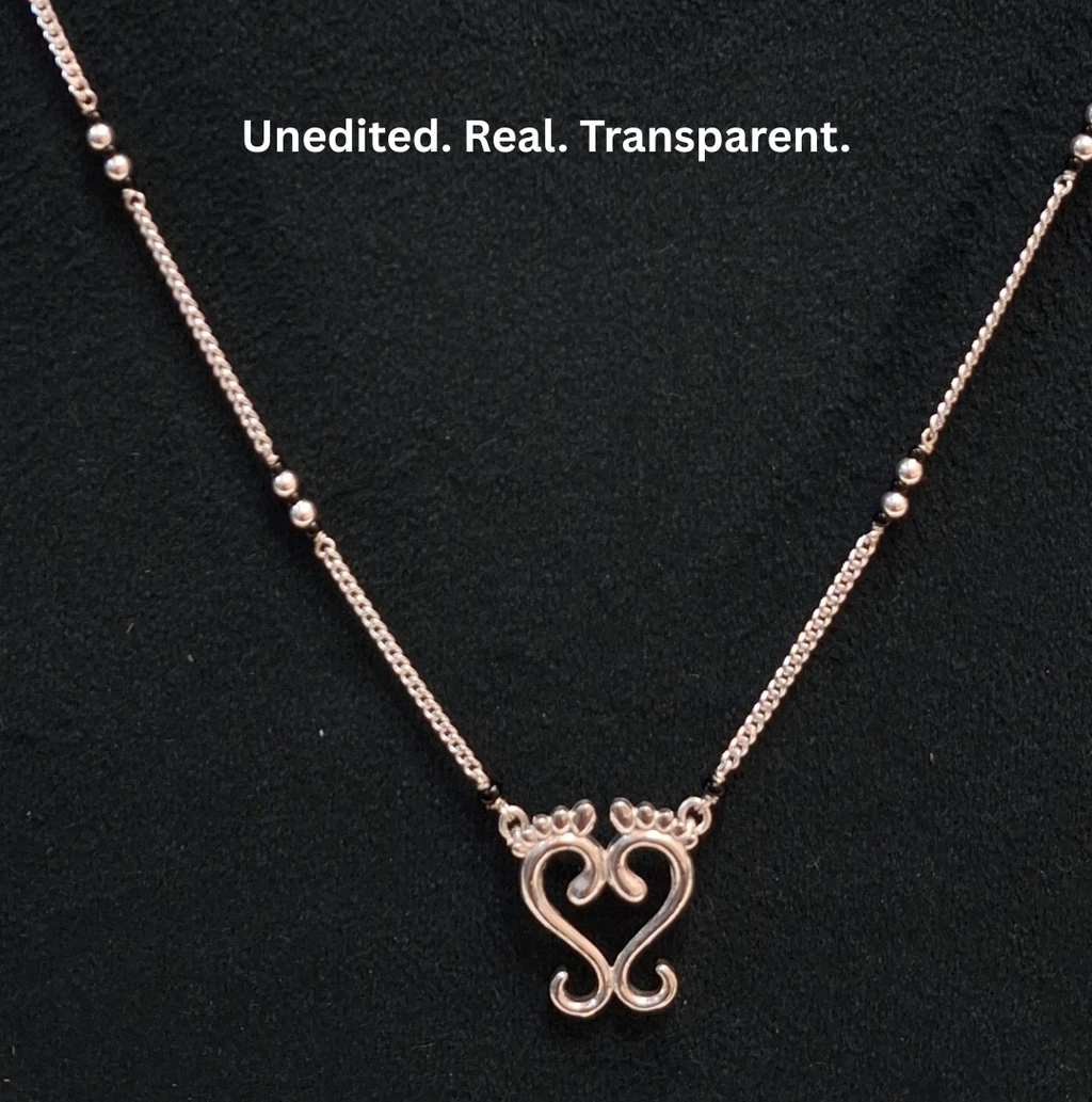 925 Silver Laxmi Paule Mangalsutra
