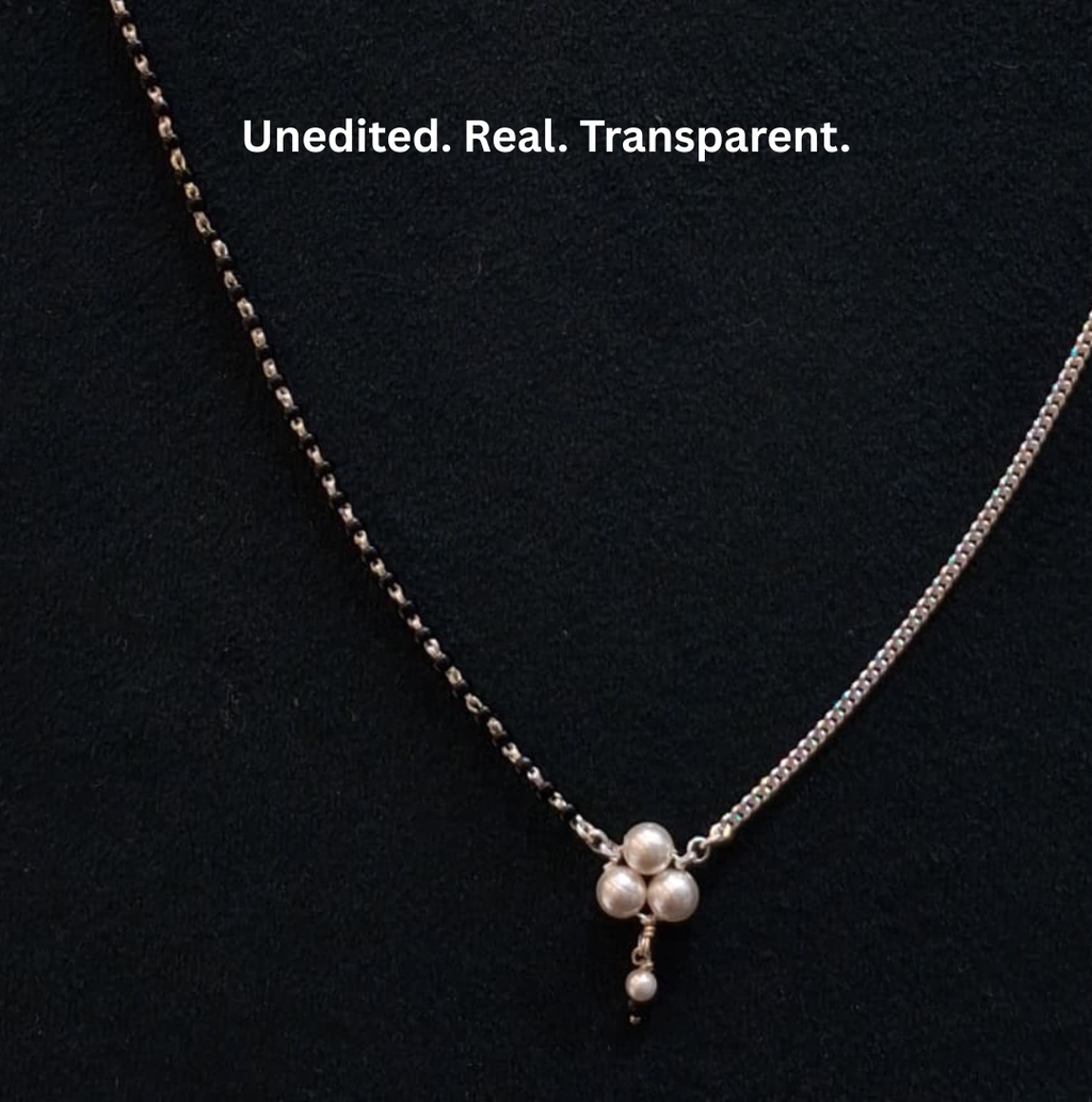 925 Silver Pearl Bud Mangalsutra
