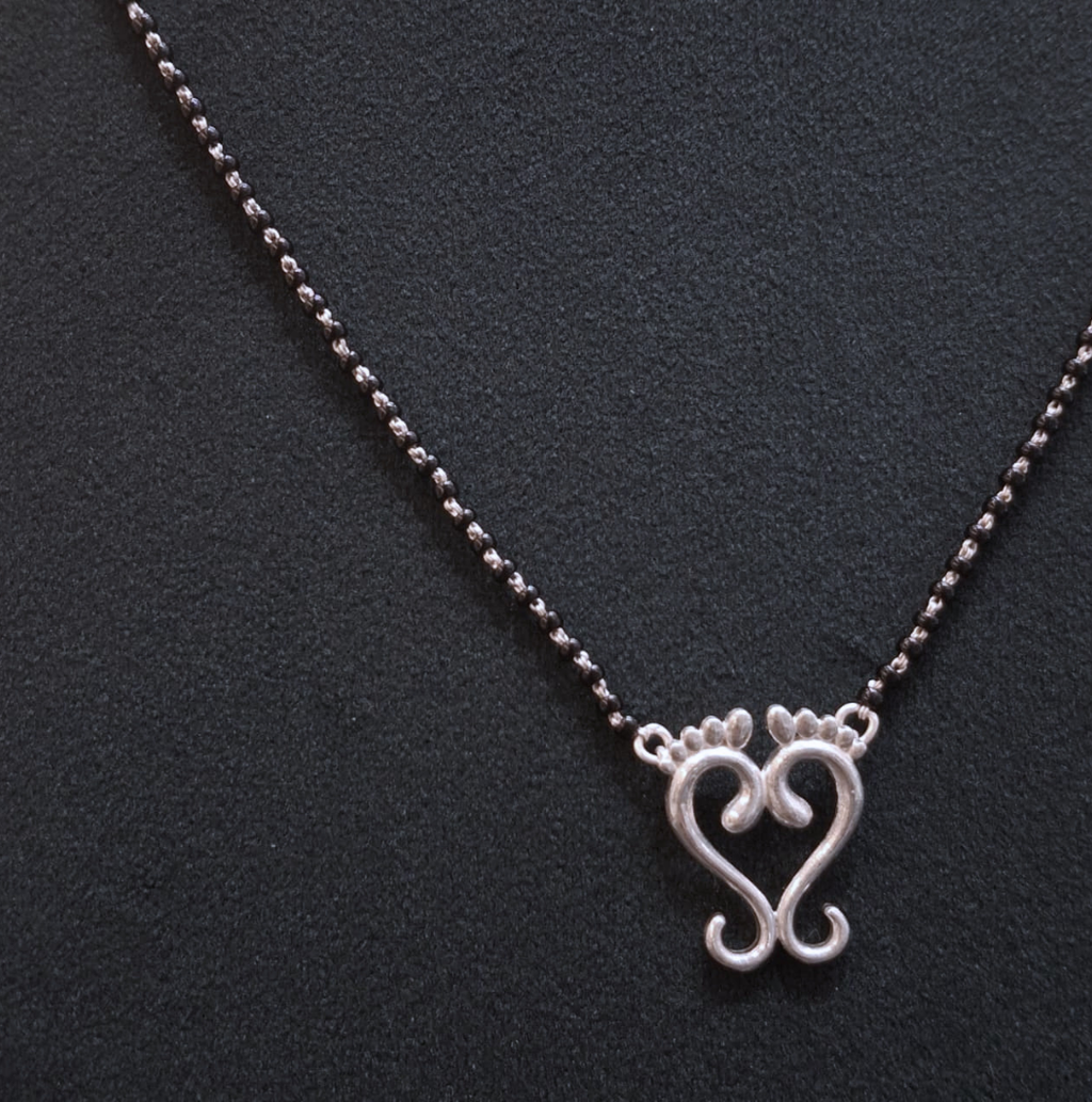 925 Silver Laxmi Paule Mangalsutra