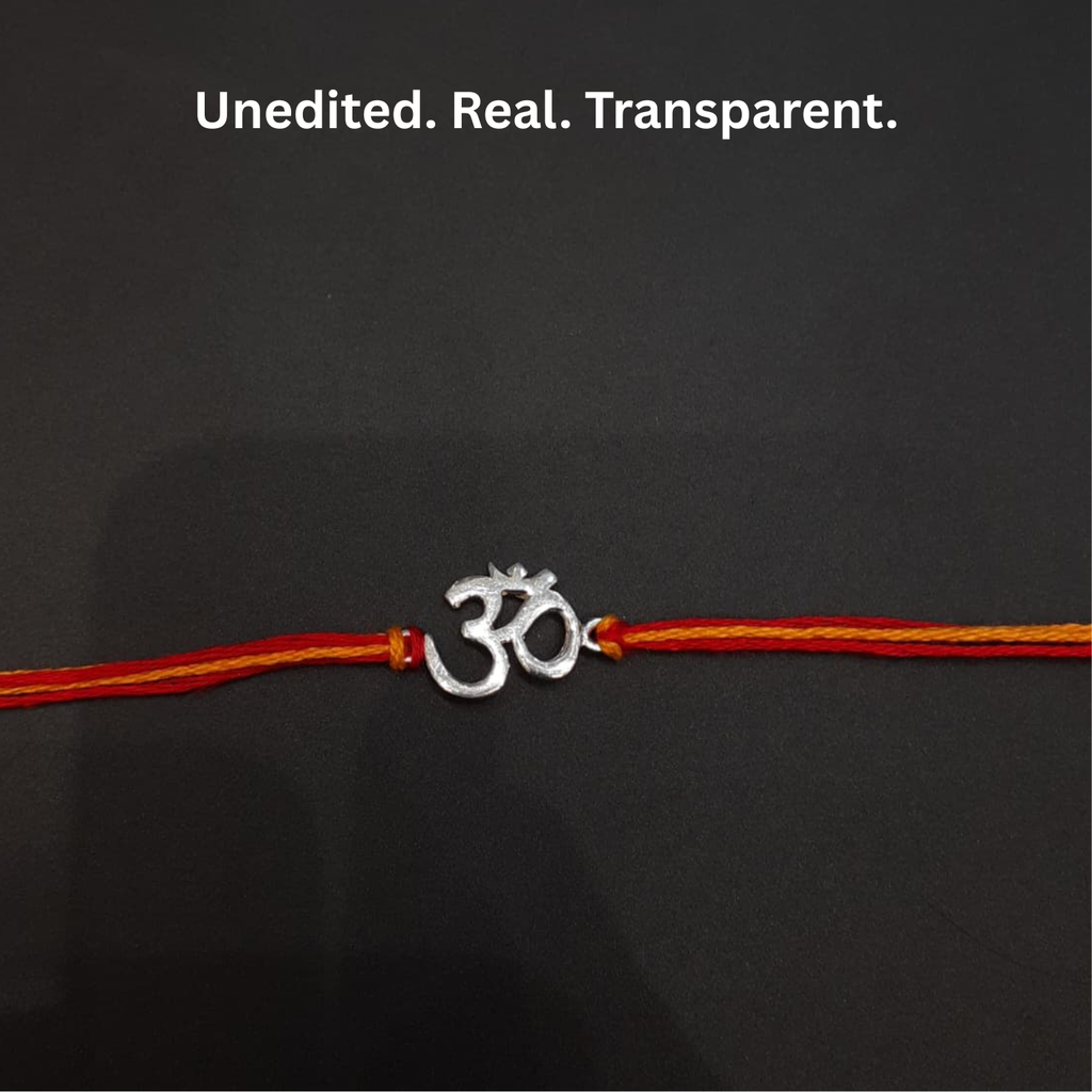 925 Silver Om Rakhi
