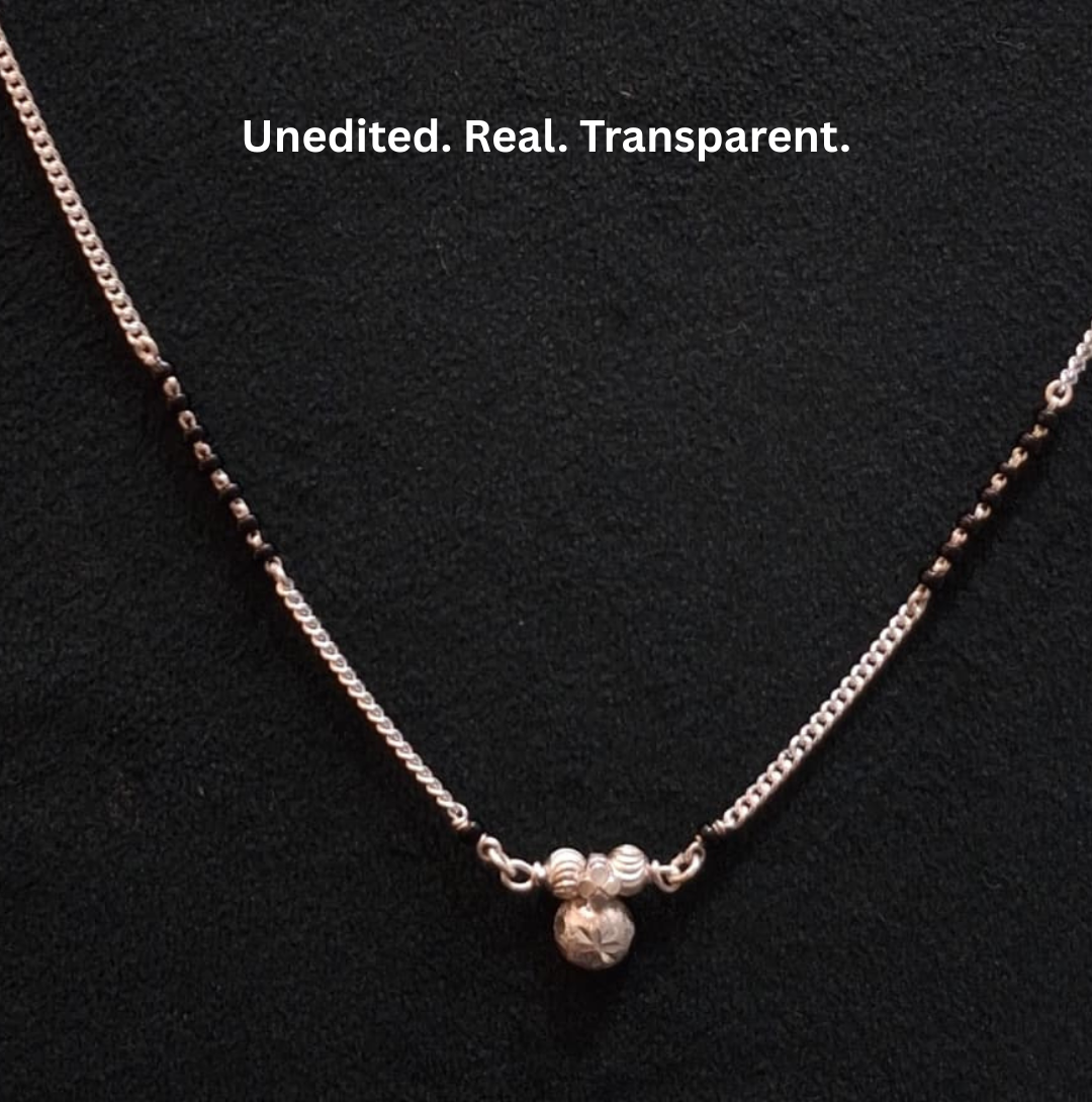925 Silver Vati Phool Mangalsutra