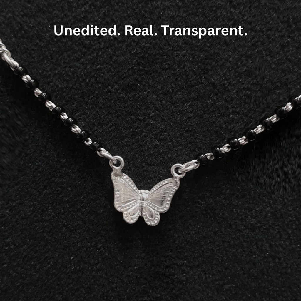 925 Silver Butterfly Mangalsutra