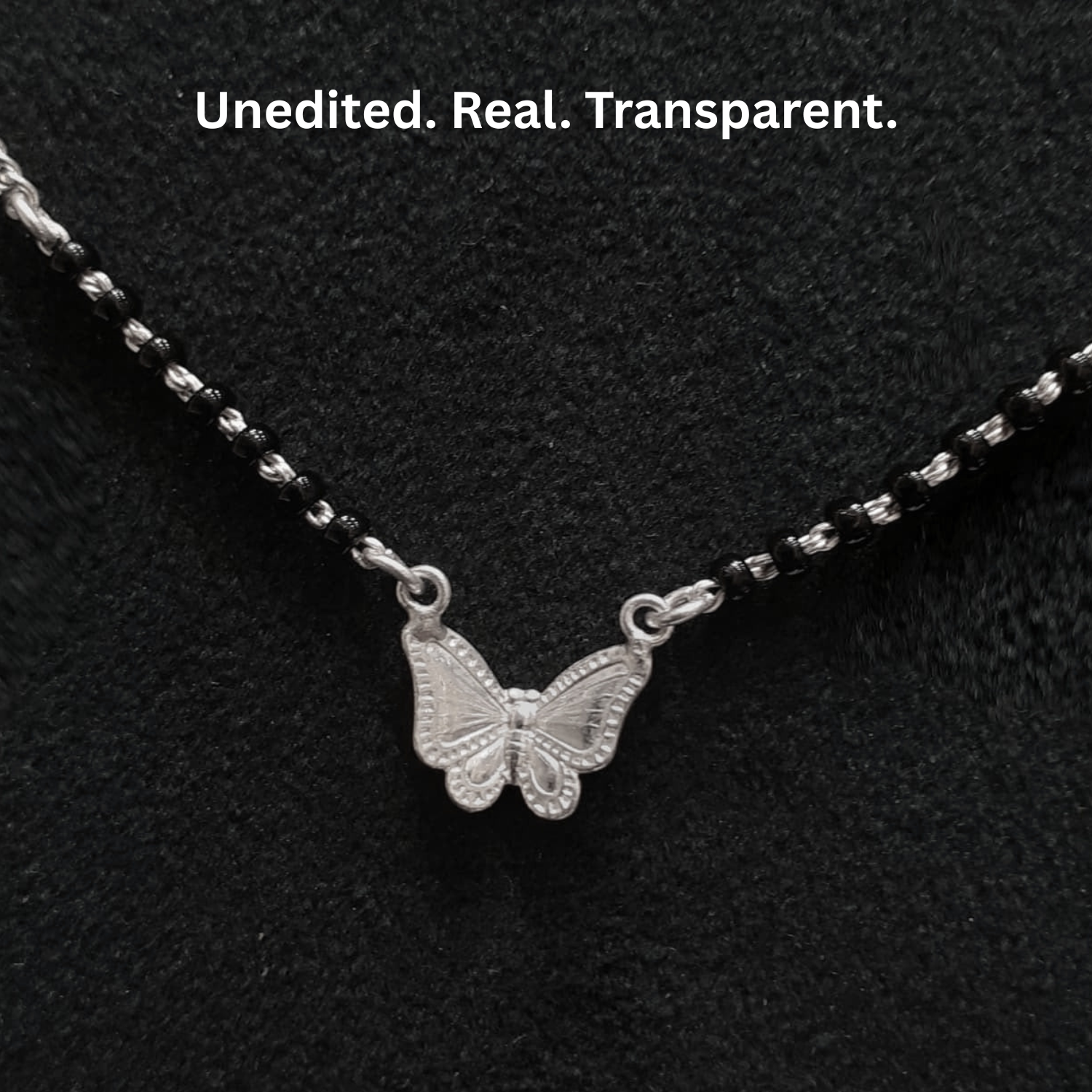 925 Silver Butterfly Mangalsutra