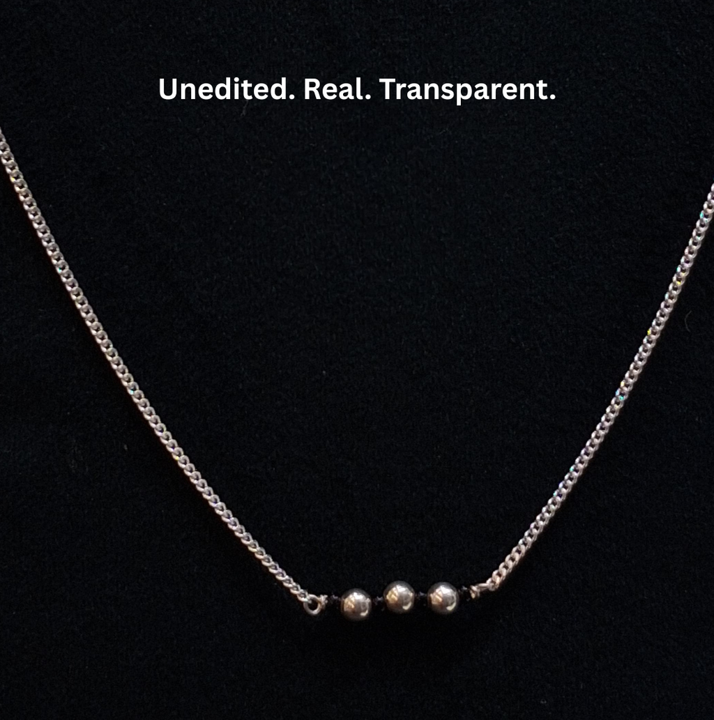925 Silver Trio Bead Mangalsutra