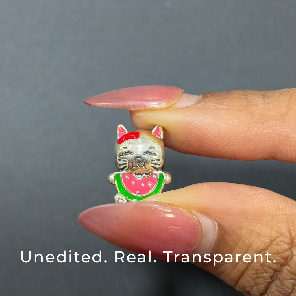 925 Silver Sweet Moments Kitty Charm