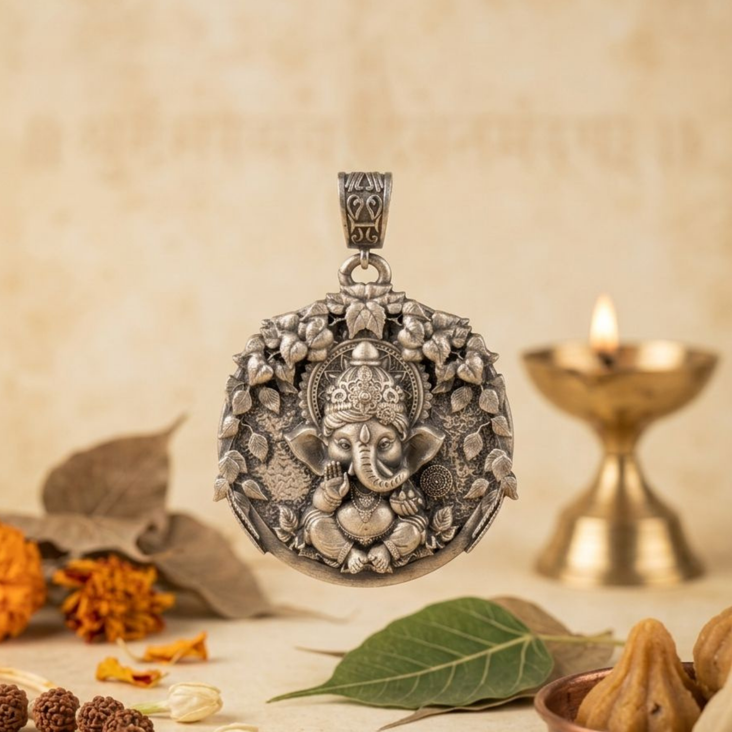 925 Silver Lord Ganesha: The Divine Wisdom Pendant