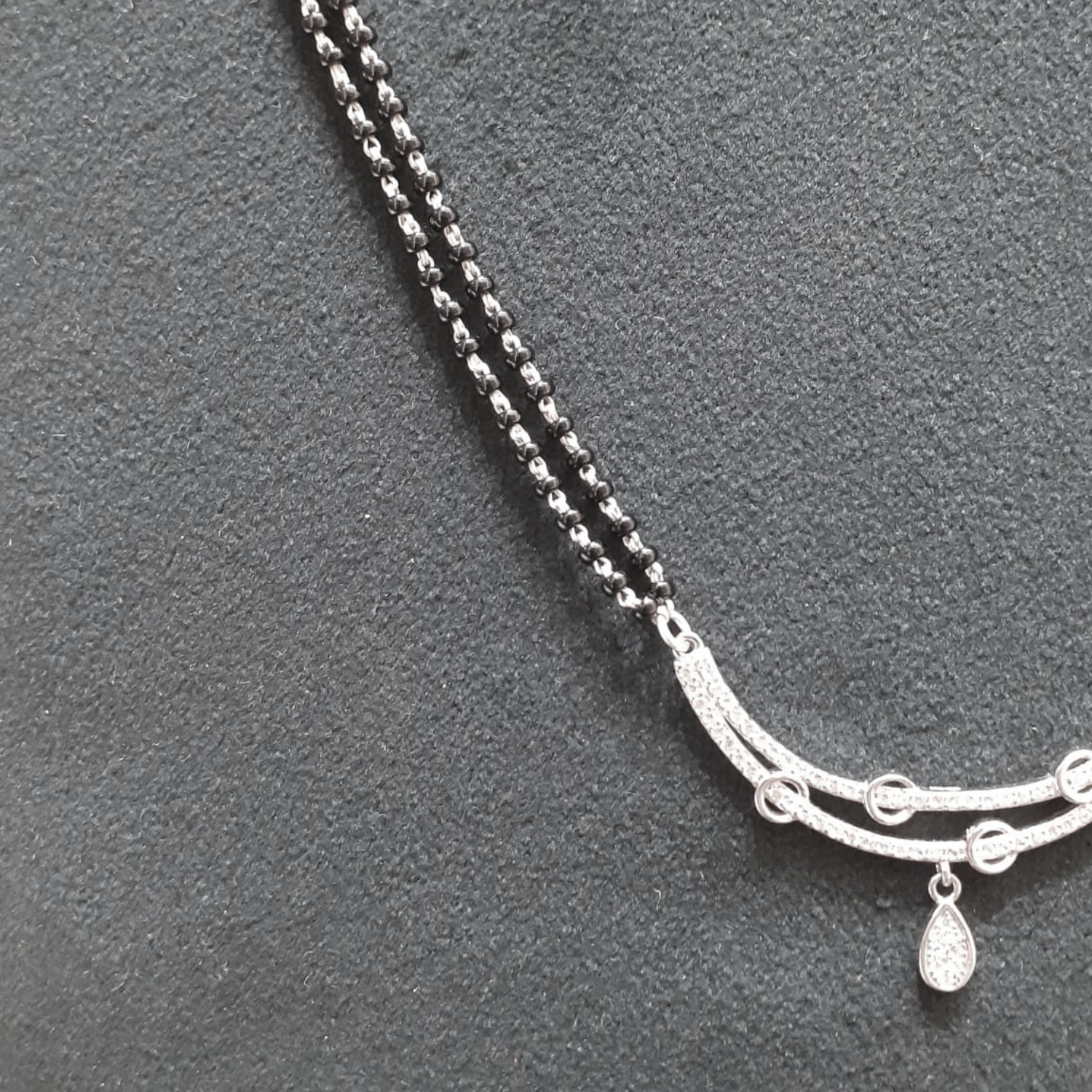 925 Silver CZ Chandrika Mangalsutra