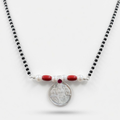 Laxmi Pendant 925 Silver Mangalsutra