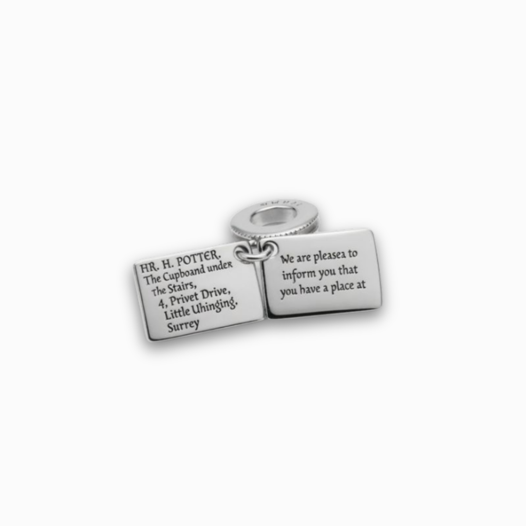 925 Silver Hogwarts Acceptance Letter Dangle Charm