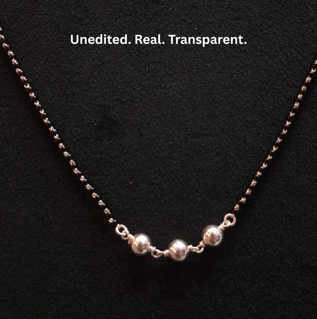 925 Silver Triple Star Mangalsutra
