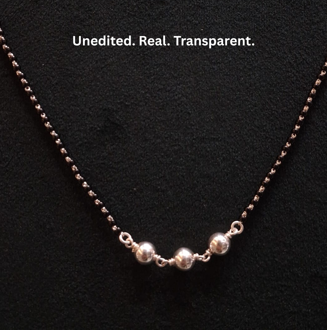 925 Silver Triple Star Mangalsutra
