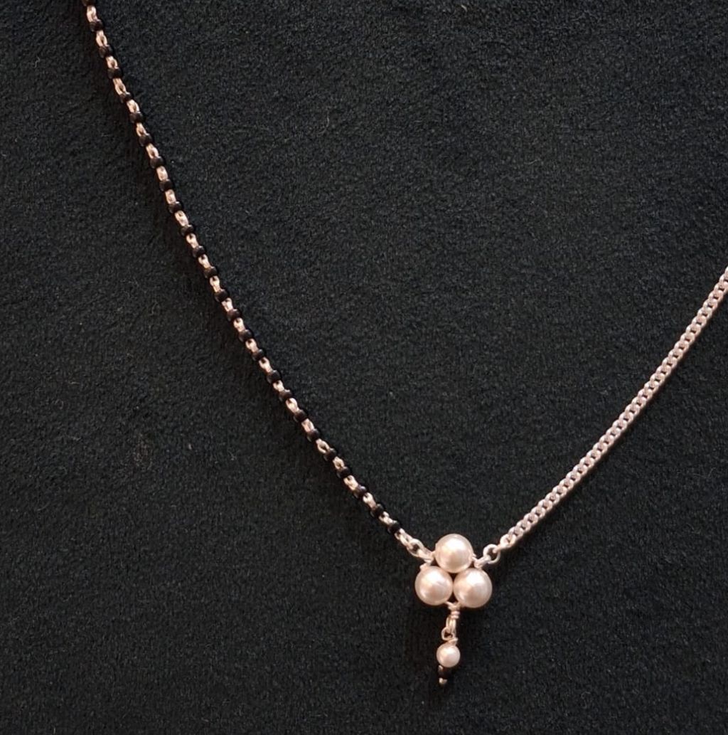 925 Silver Pearl Bud Mangalsutra