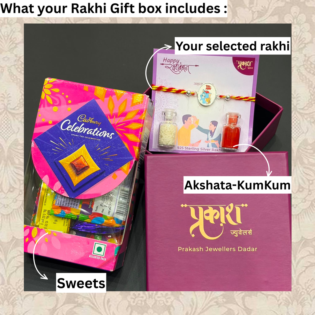 925 Silver Om Rakhi