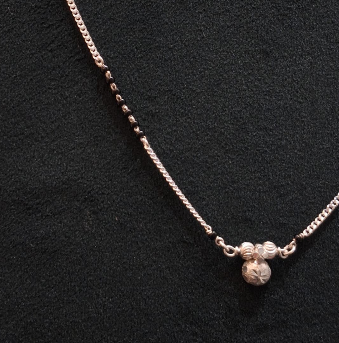 925 Silver Vati Phool Mangalsutra