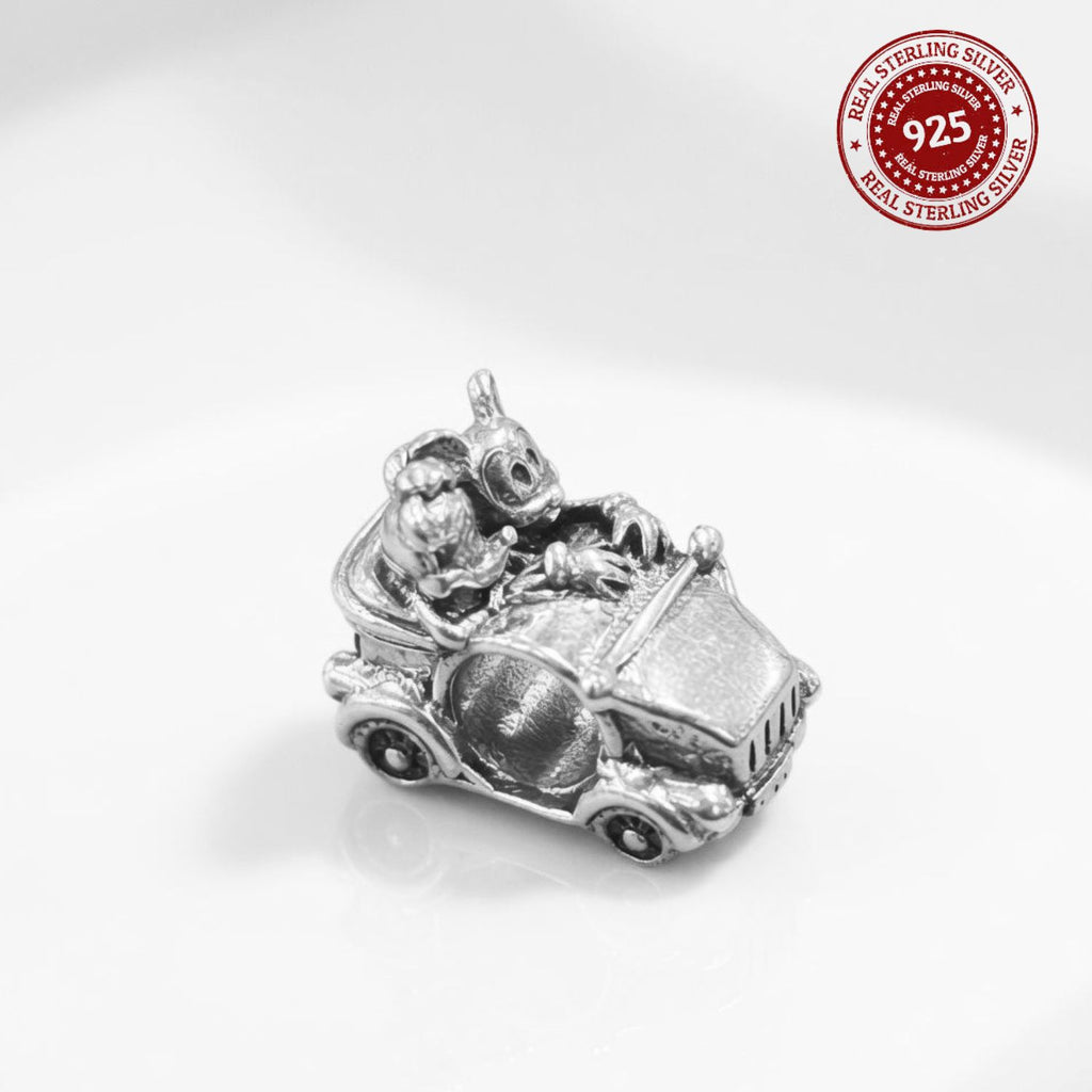 925 Silver Mickey & Minnie Vintage Roadtrip Charm