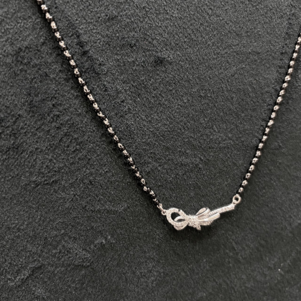 925 Silver Bow Mangalsutra