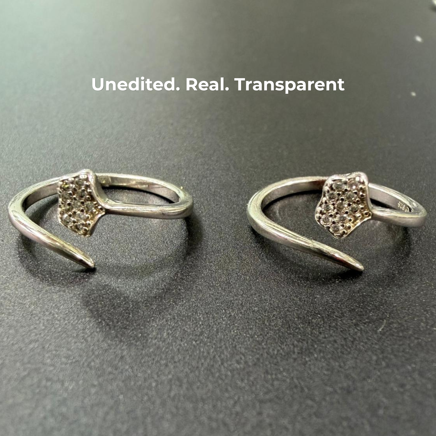 Shimmering Blossom 925 Silver Toe Ring