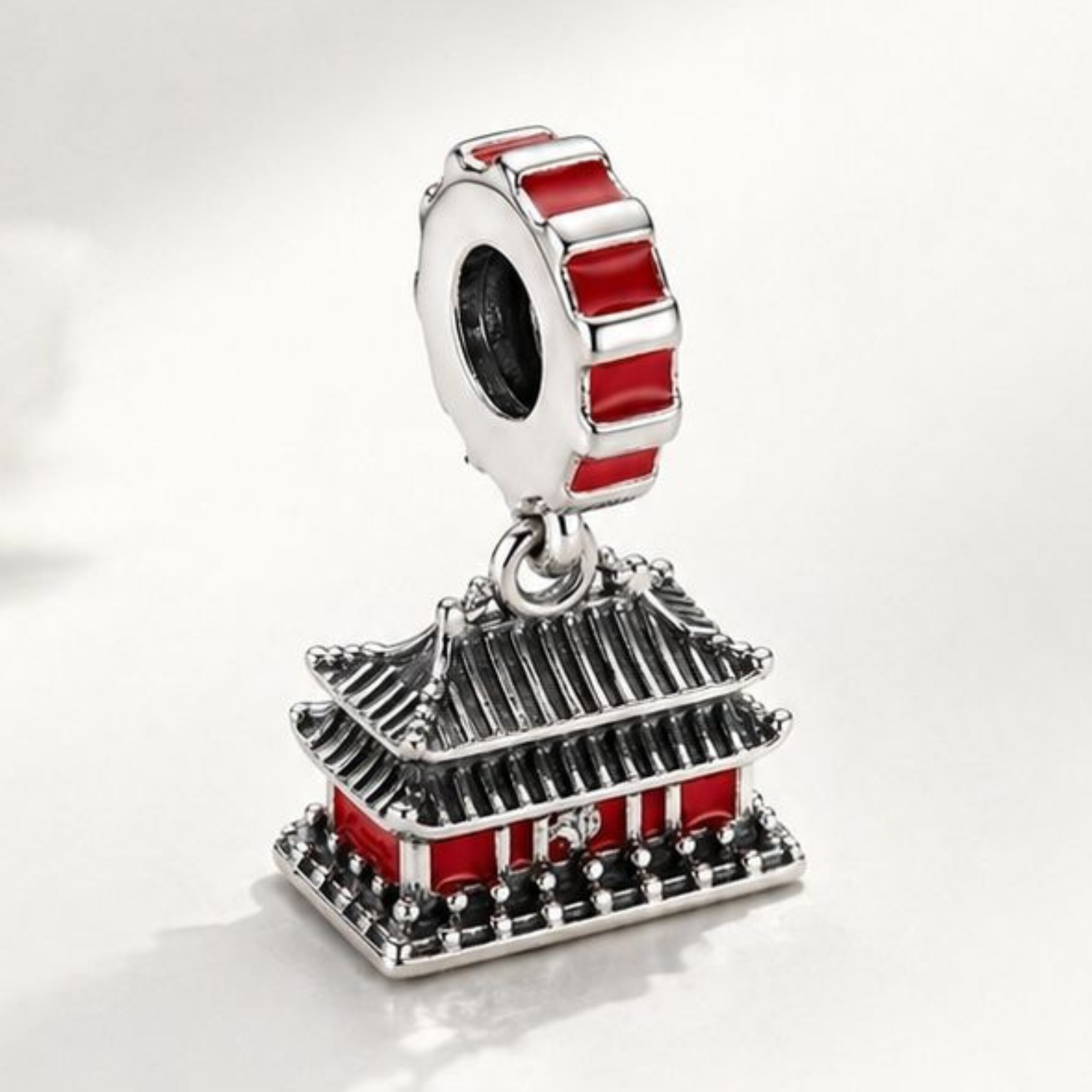 925 Silver Japanese Zen Pagoda Charm