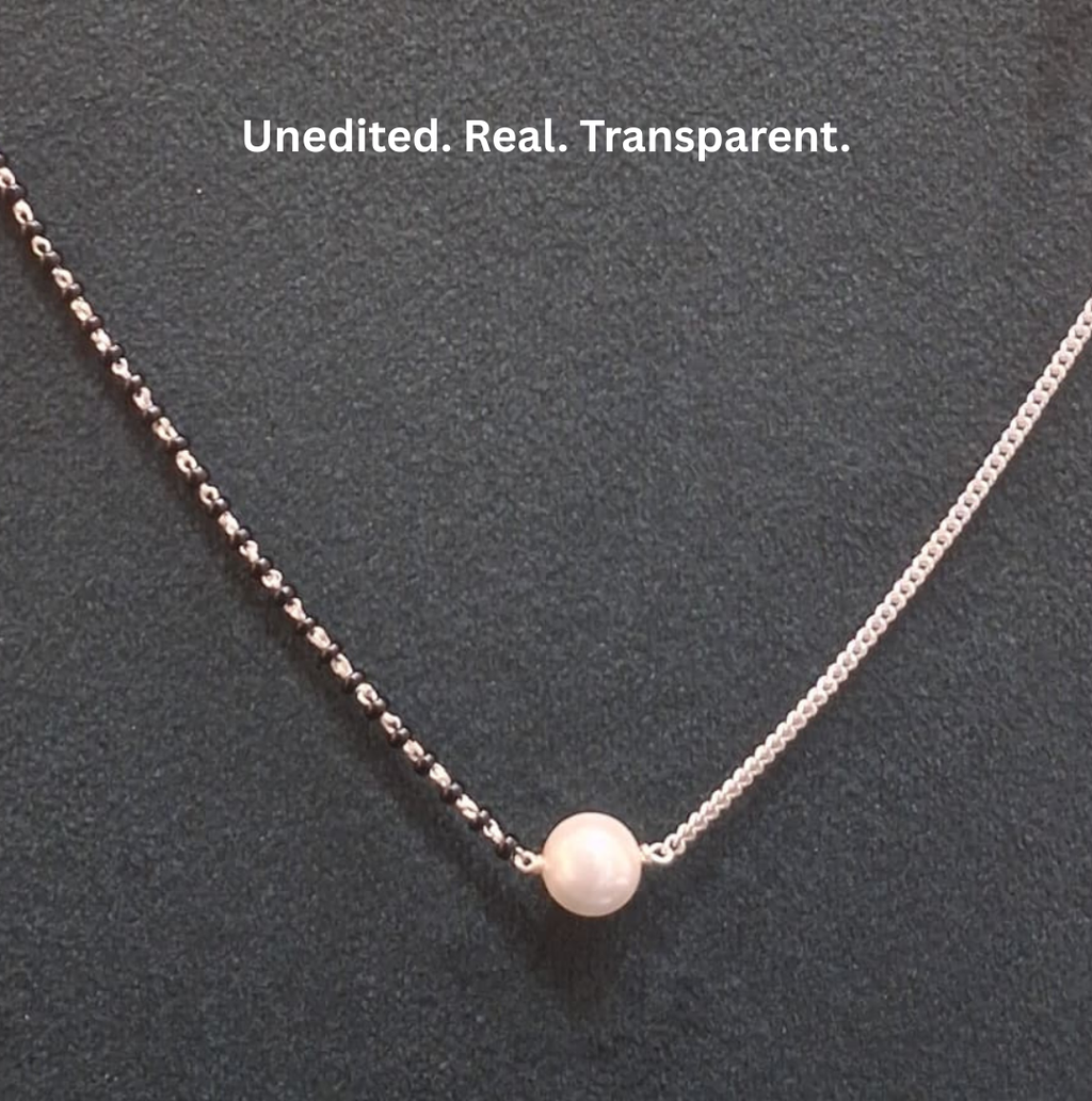925 Silver Pearl Drop Mangalsutra