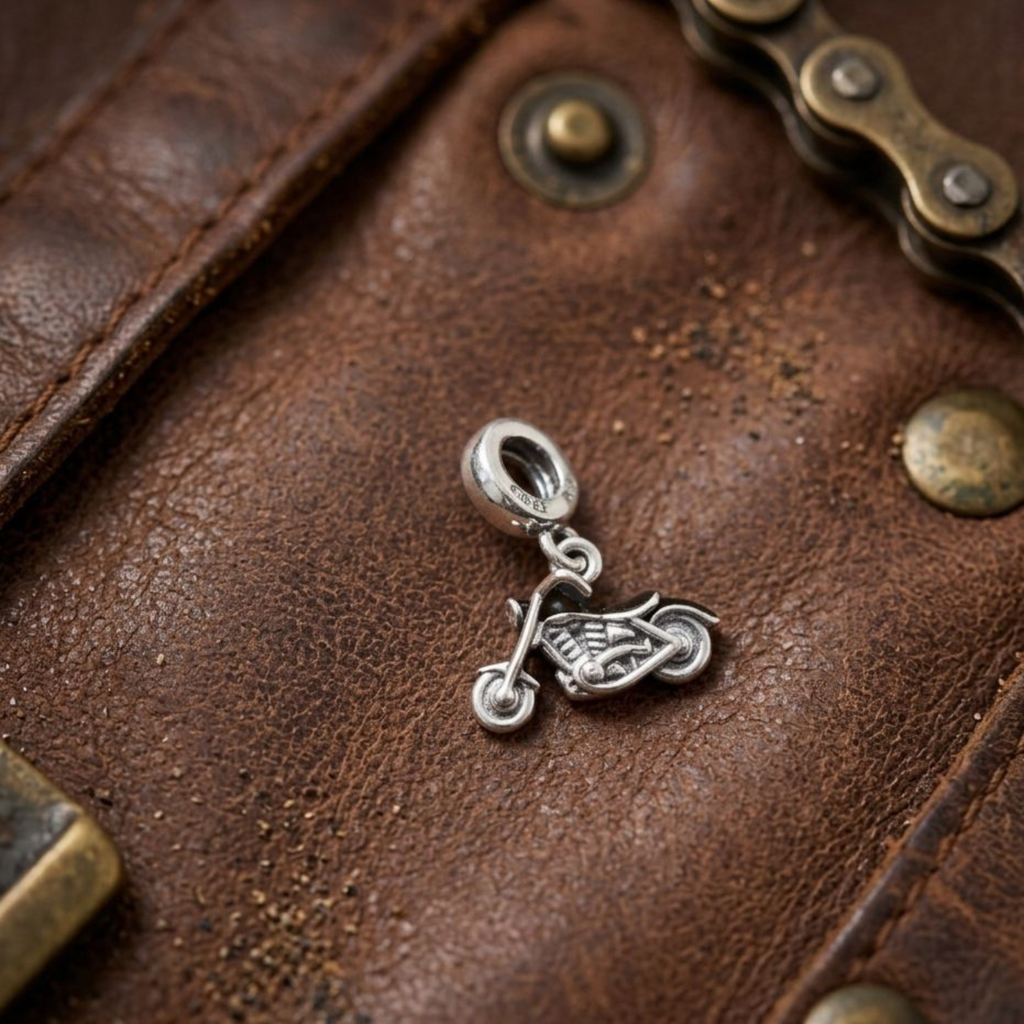 925 Silver Open Road Cruiser Charm