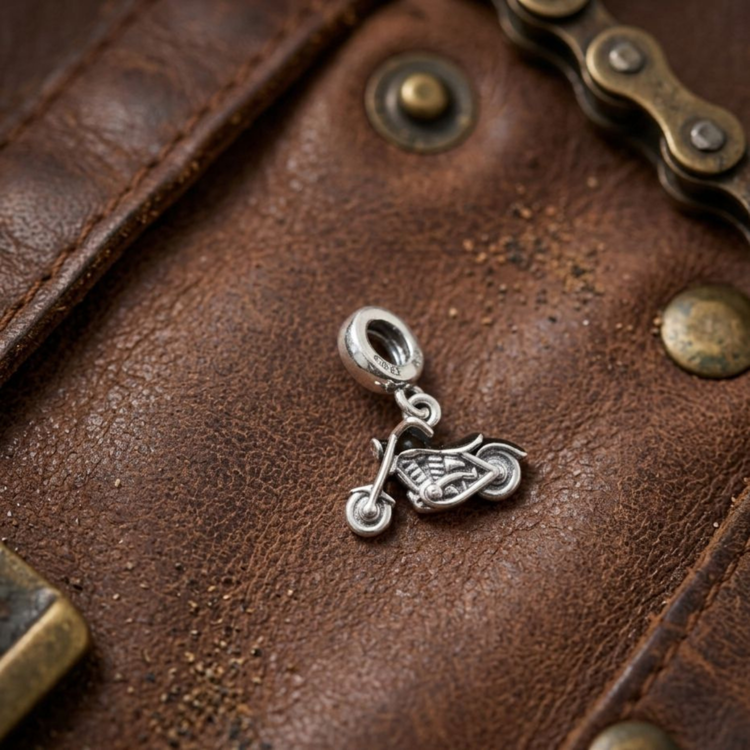 925 Silver Open Road Cruiser Charm