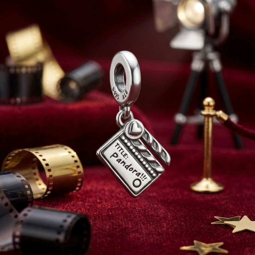 925 Silver Hollywood Movie Buzz Lover Clapper Charm